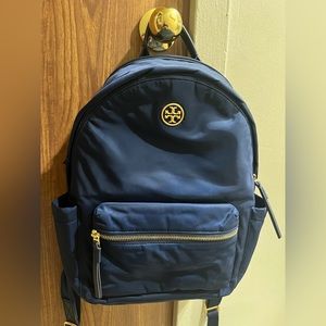 Tory Burch Navy Blue Backpack